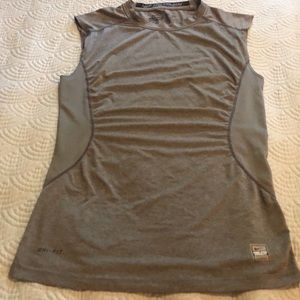 Nike Pro Combat Gray Tank Dri-Fit Men’s Small